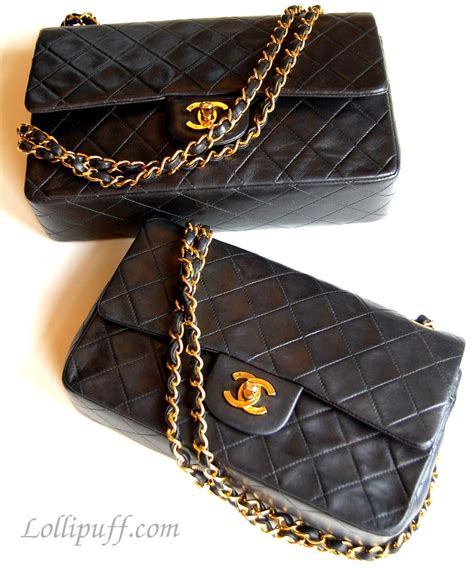 chanel small vs medium|chanel flap style.